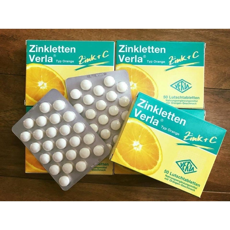 [Date mới nhất] Kẹo ngậm vị cam Zinkletten Verla