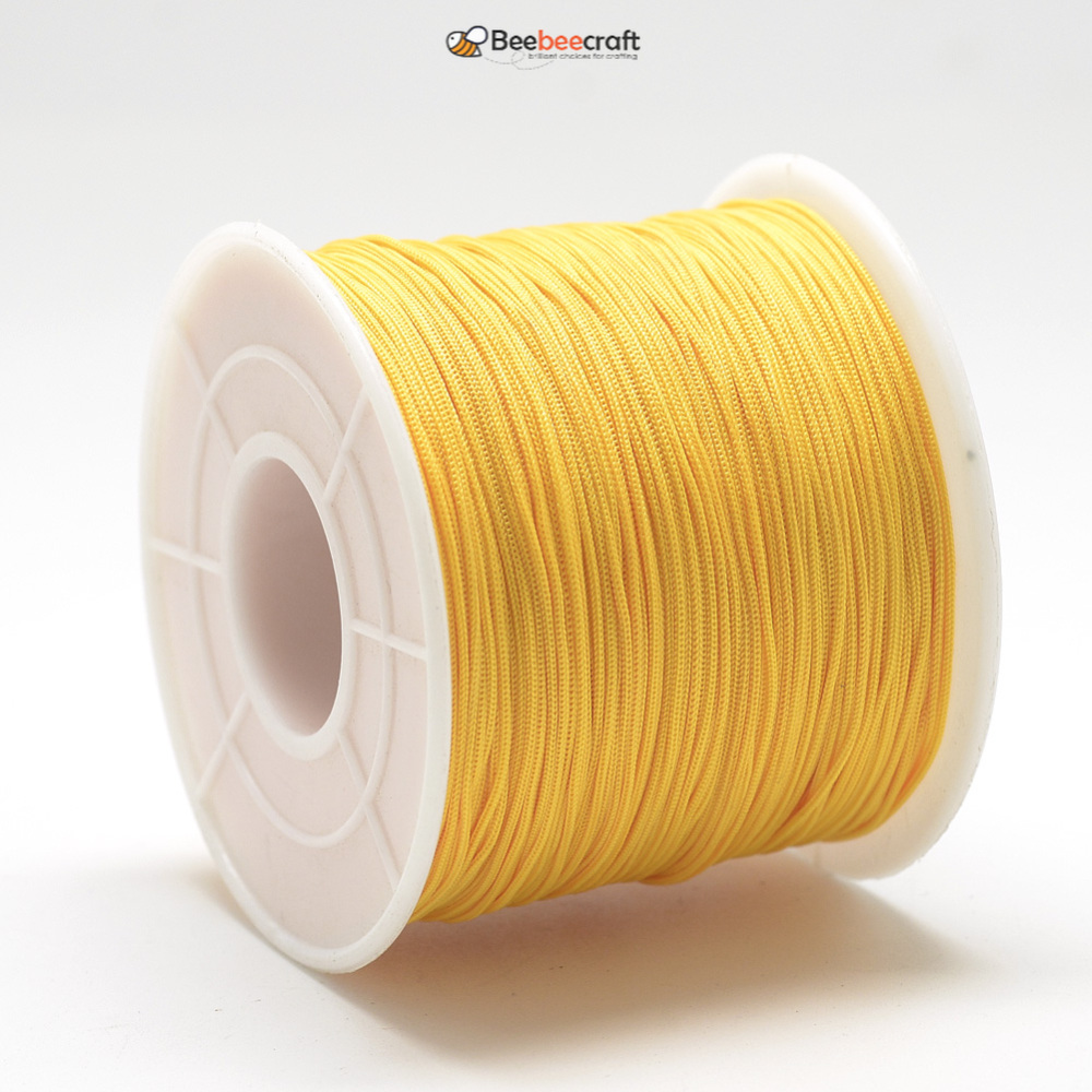 1 Cuộn Dây Polyester 0.5~0.6mm Khoảng 120~130m Làm Trang Sức