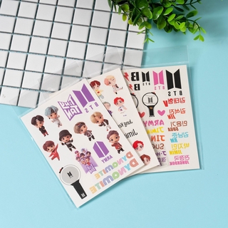 Hình Xăm Dán Tạm Thời Chống Nước In Hình Bts Bt21