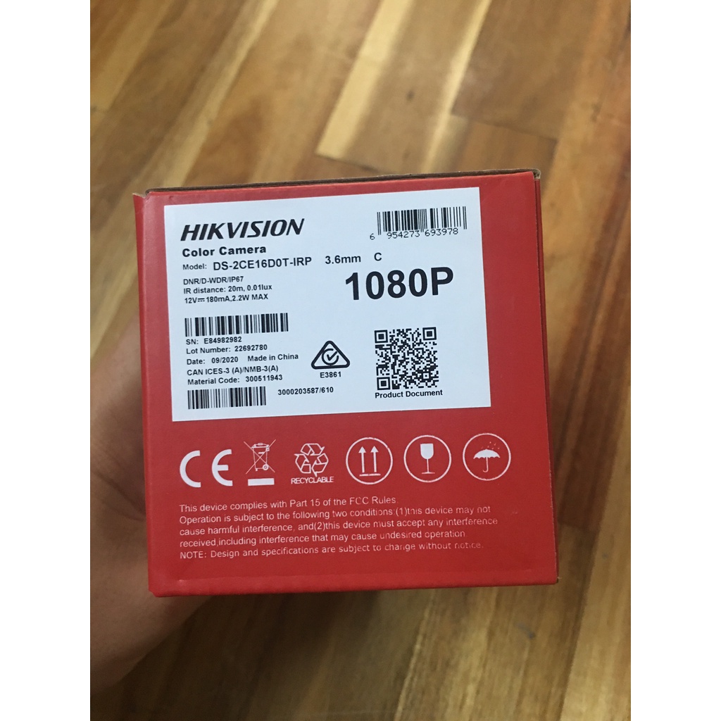 Camera HIKVISION DS-2CE16D0T-IRP 2.0MP