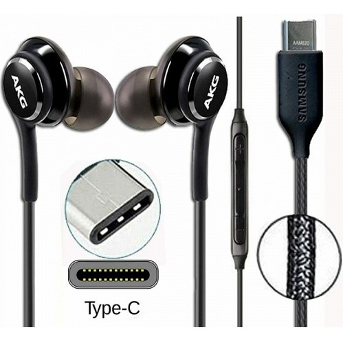 Tai nghe AKG  chân Type C chính hãng dùng cho tất cả các loại điện thoại, tặng 4 nút tai phụ
