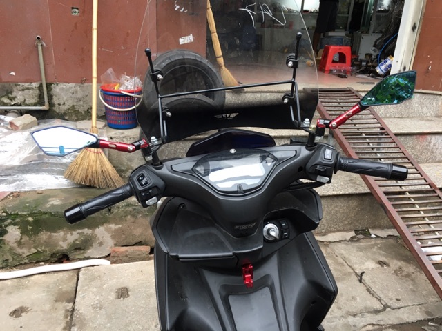 Gù chống rung đầu xe , gù trang trí xe máy , gù chống rung , đầm chắc xe máy màu đen gù sắt sơn tĩnh điện 500gr