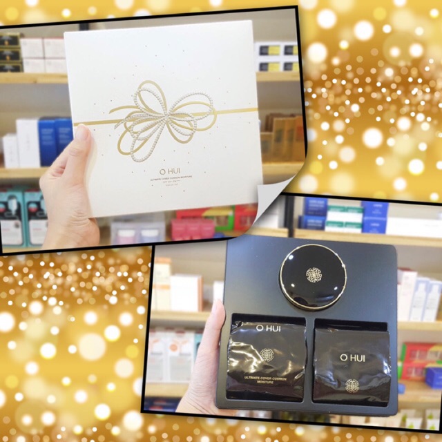 Set Phấn Nước Ohui Ultimate Cover Cushion Moisture SPF50+/PA+++