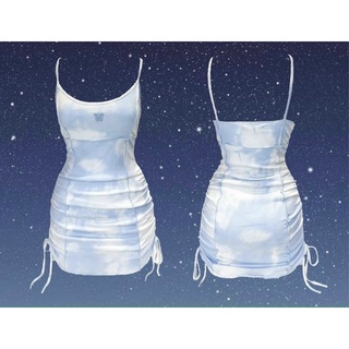 Set khoác crop  +mm ( đầm dây loang thêu & áo len)