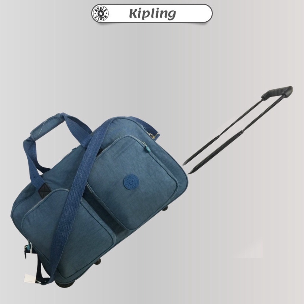 Túi xách du lịch cần kéo Kipling chất liệu vải dù chống nước siêu bền K900