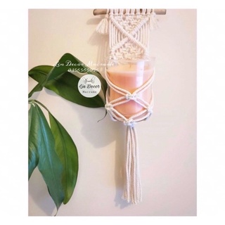 Macrame Treo Cốc Nến Trang Trí Phòng Ngủ,homestay...