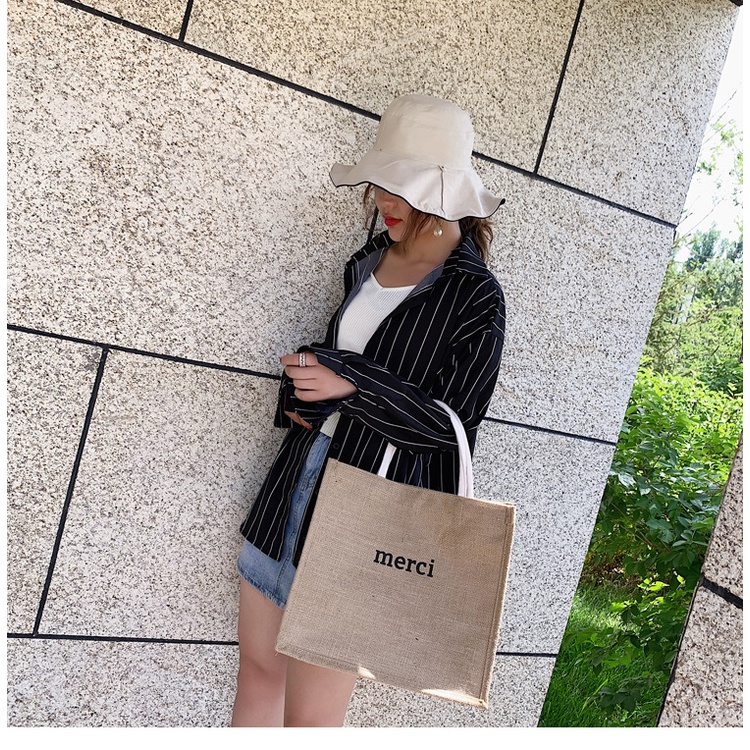 Túi cói Merci du lịch hè siêu chất cho bạn nữ phong cách