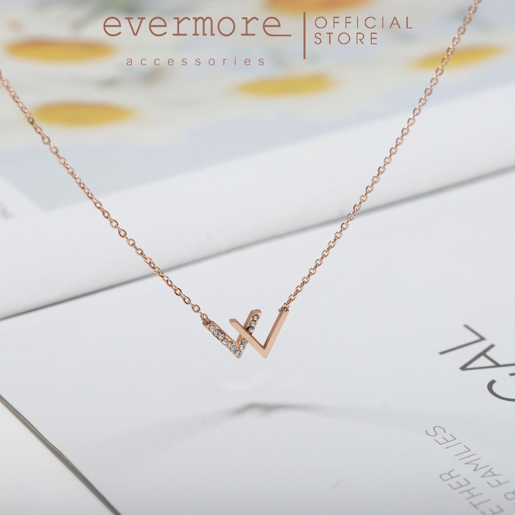 Dây chuyền bạc cao cấp EVERMORE, vòng cổ Winner, phong cách minimalism, thanh lịch - D001