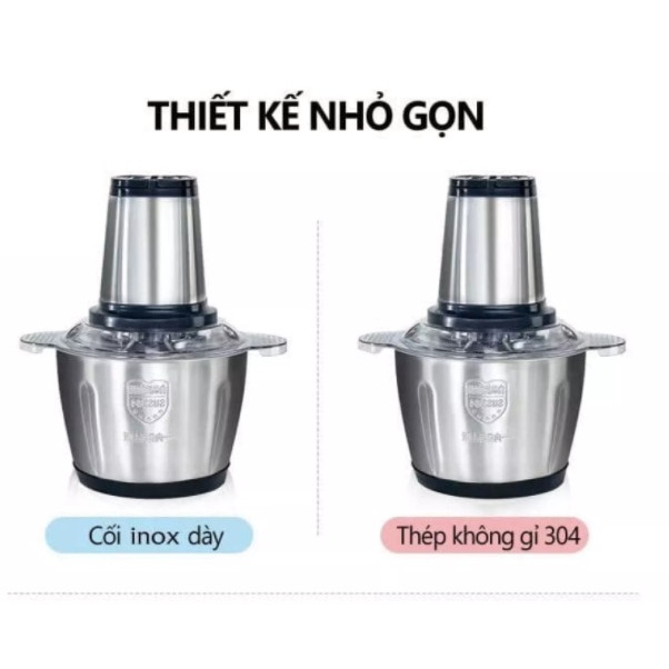 Máy xay đa năng cối inox cao cấp 2lit