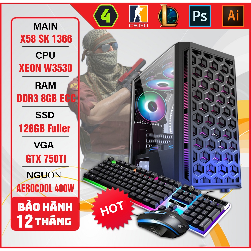 Máy bộ vi tính W3530 (mạnh gần bằng i7 ) Game FO4, FreeFire, LOL, CS:GO, VLTK | BigBuy360 - bigbuy360.vn