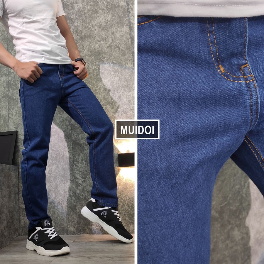 Quần jean nam MĐ q63  form rộng ống suông