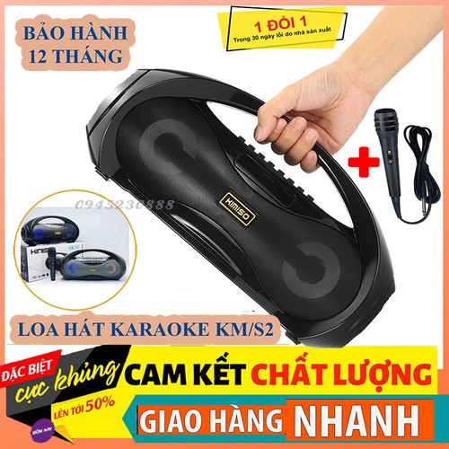 Loa Bluetooth - Loa Bluetooth Karaoke Kimiso KM - S1/S2 + Tặng Kèm Míc Kareoke Âm Thanh Cực Hay