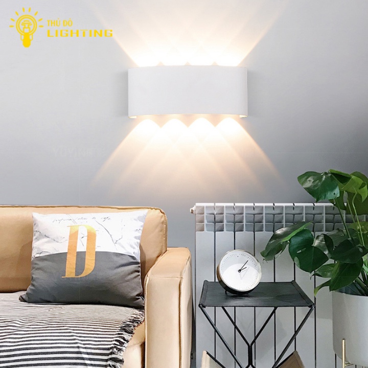 Đèn Hắt Tường 2 Đầu THỦ ĐÔ LIGHTING Ánh Sáng Led Vàng Công Suất 6-8W Chất Liệu Hợp Kim Sơn Tĩnh Điện