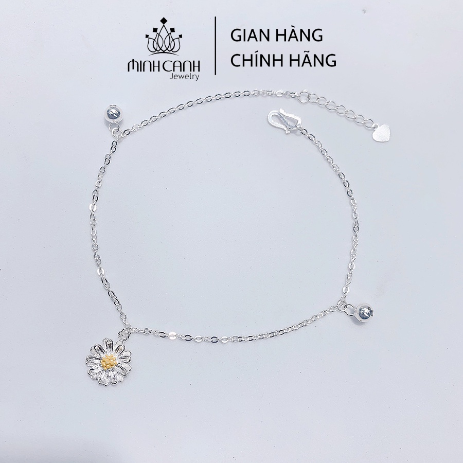 Lắc Chân Hoa Cúc Họa Mi Bạc Ta - Minh Canh Jewelry