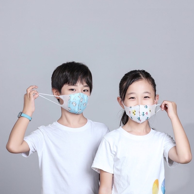 Set 5c Khẩu trang 3D kháng khuẩn cho bé