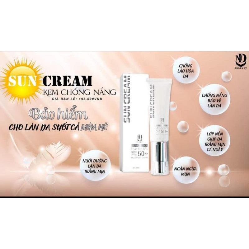 Kem chống nắng MD BEAUTY x2 hộp
