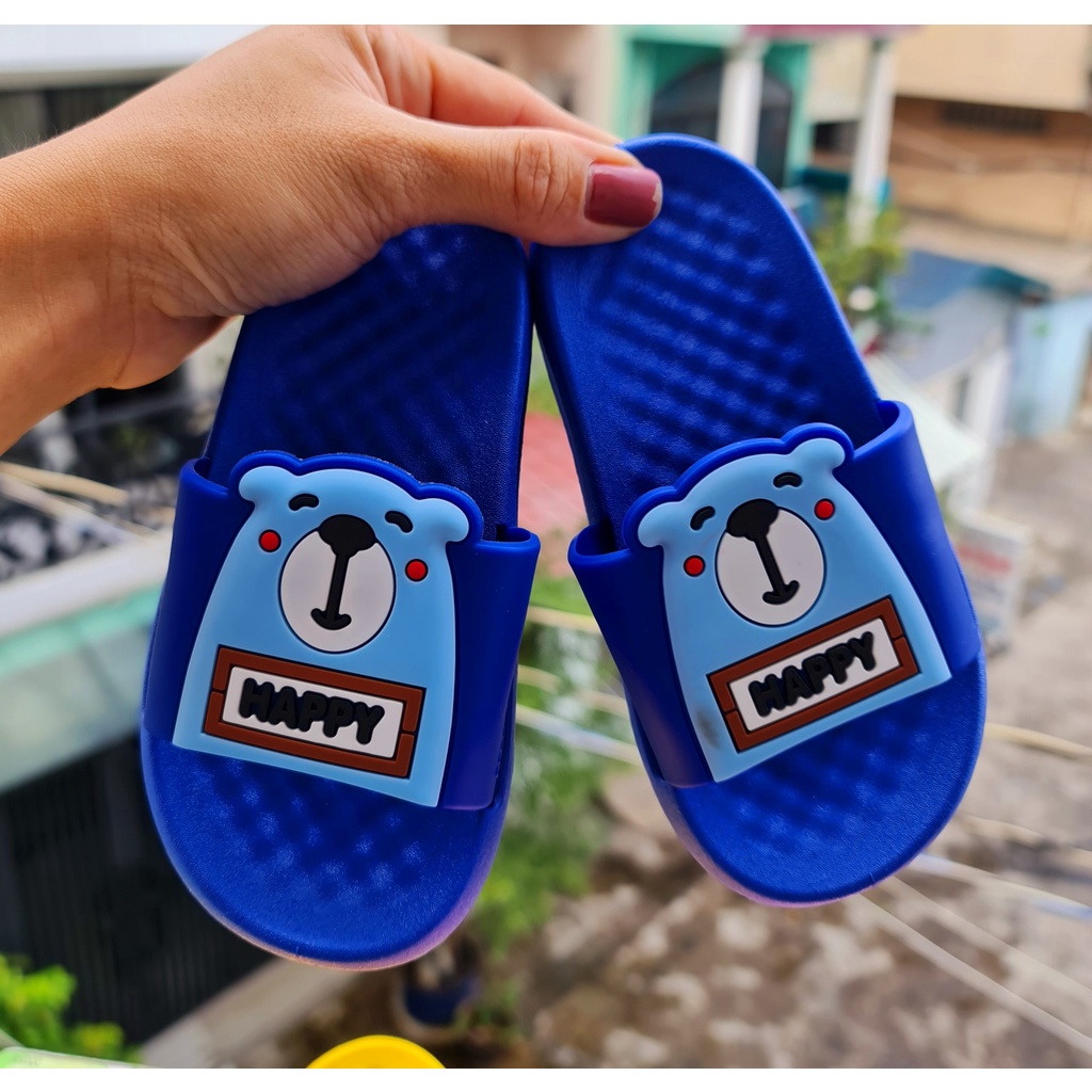 Dép bánh mì cho bé trai bé gái chất cao su siêu mềm hình cún vui vẻ