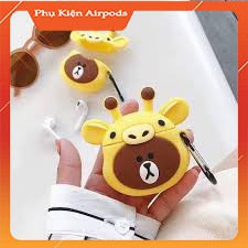Case Airpods - Ốp Airpods 1/2 - Gấu line