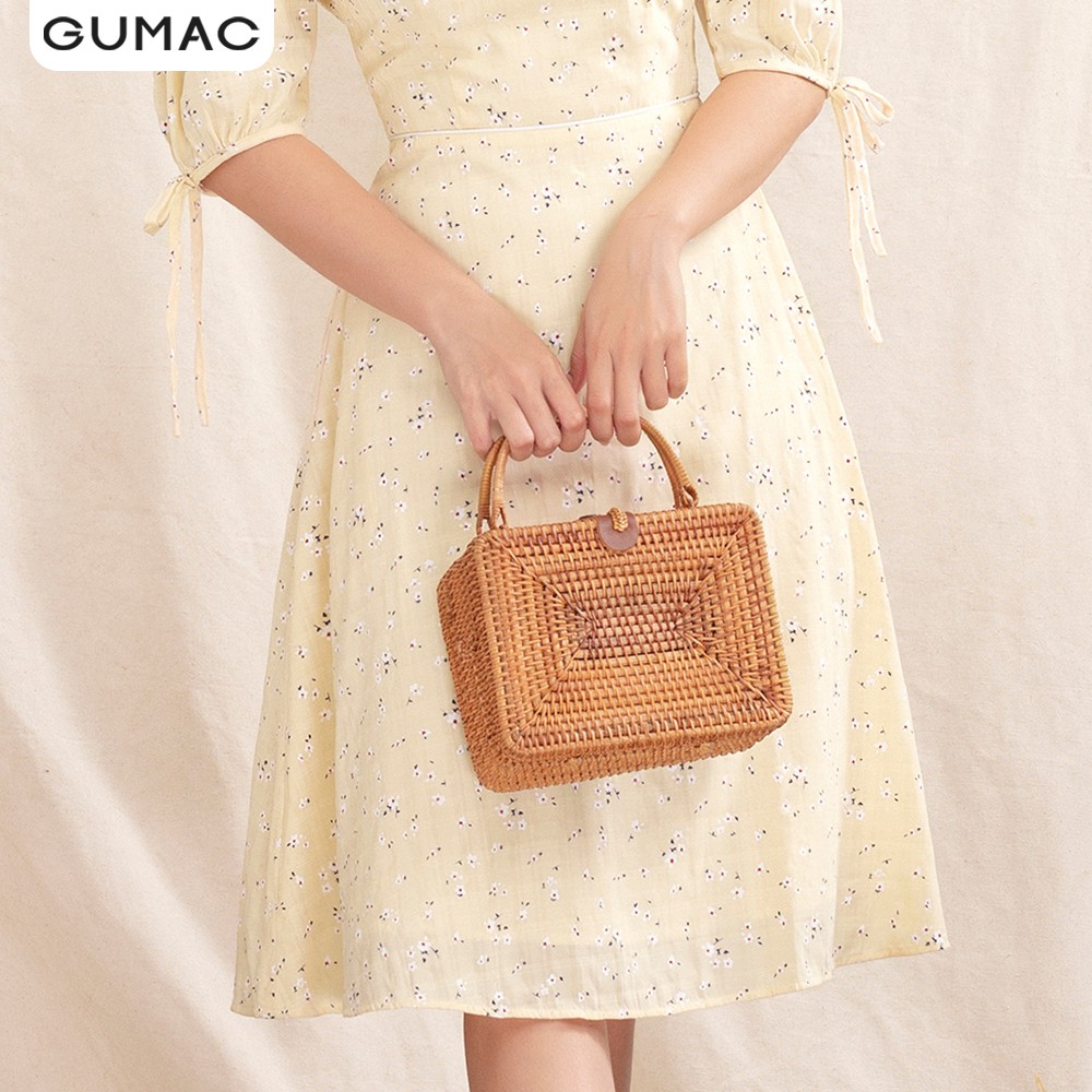 Đầm hoa phối viền DA1091 GUMAC | BigBuy360 - bigbuy360.vn