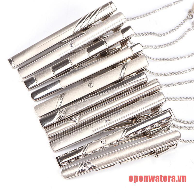 Kẹp cà vạt nam bằng thép không gỉ thời trang