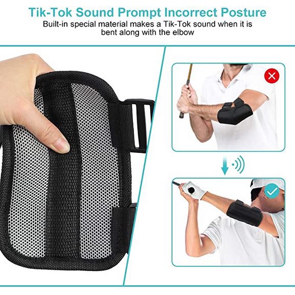 Golf Swing Hỗ trợ đào tạo Khuỷu tay Hỗ trợ Cánh tay thẳng /Tư thế Chỉnh sửa Nẹp cho người chơi GOLF