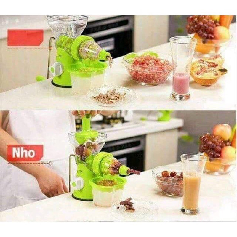 Máy Xay Ép Hoa Quả Đa Năng Cầm Tay Quay Tay Ép Tất Cả Các Loại Trái Cây