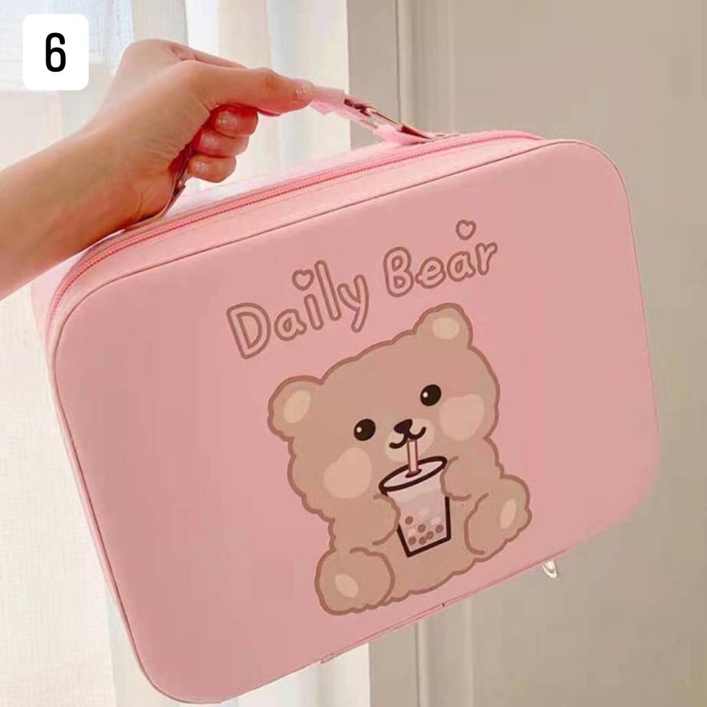 Túi Đựng Đồ Mỹ Phẩm Cute, Valy Mini, 6 Màu, VLM