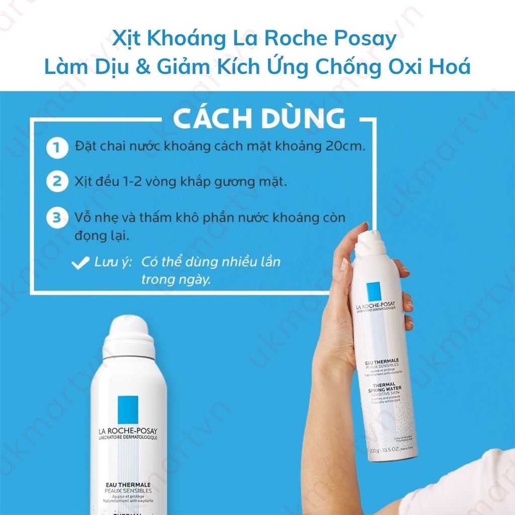 Nước khoáng giúp làm dịu &amp; bảo vệ da La Roche-Posay Thermal Spring Water 300ml