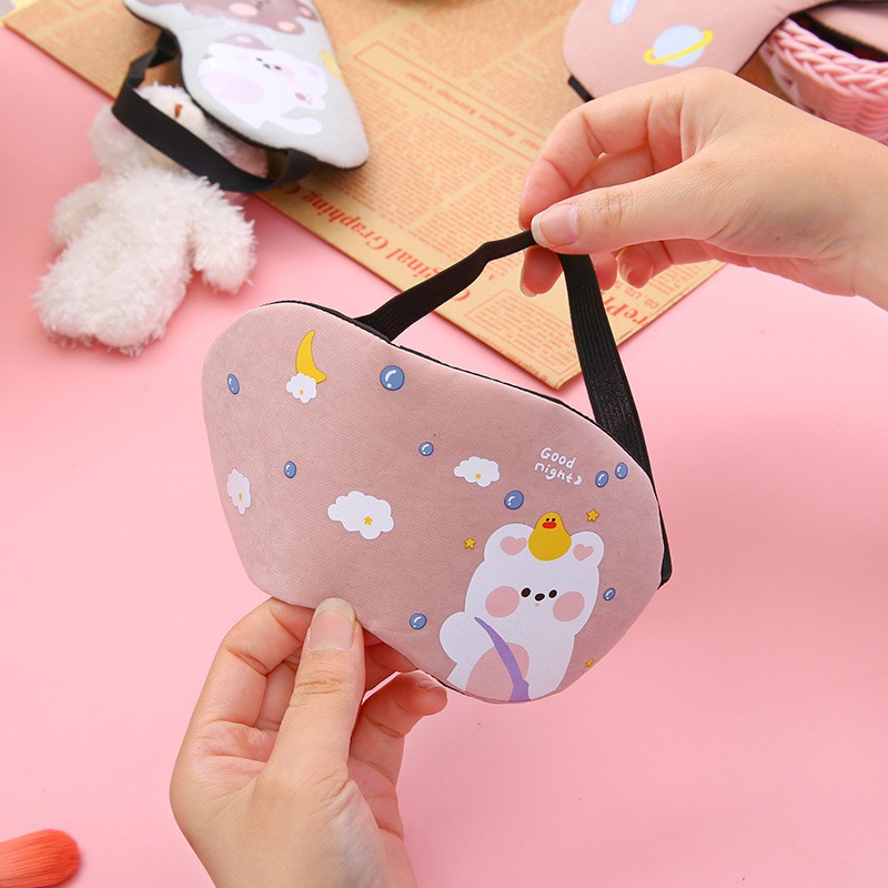 Bịt Mắt Che Mắt Ngủ Có Túi Gel Massage