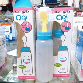 Bình Tập Ăn Bột, Hoa quả Agi 250ml - Giúp Bé Ăn Dặm Dễ Dàng