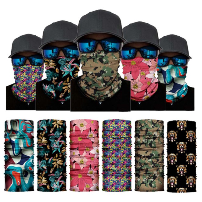 Siêu rẻ Khăn ống cotton tube đa năng nam nữ co giãn 9 kiểu dùng có video hướng dẫn TUBE