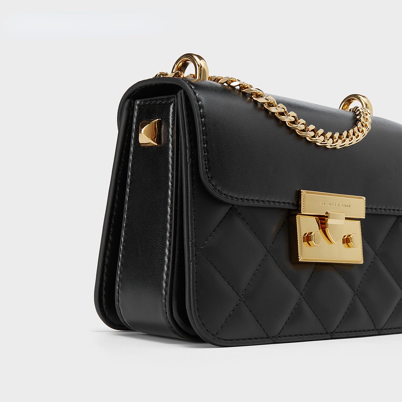 Charles and KEITH CK2-80701218Set 6 Túi Đeo Vai Hình Vuông Nhỏ Ghép Mảnh Ghép Hình Thoi Dành Cho Bạn Nữ