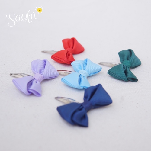 Kẹp Tóc Mái Đính Nơ Phong Cách Hàn Quốc Xinh Xắn - HP005 - SAOLA KIDS CLOTHING
