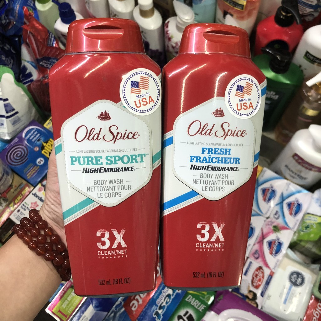 Sữa tắm-gội Old Spice 532ml- hàng nhập mỹ