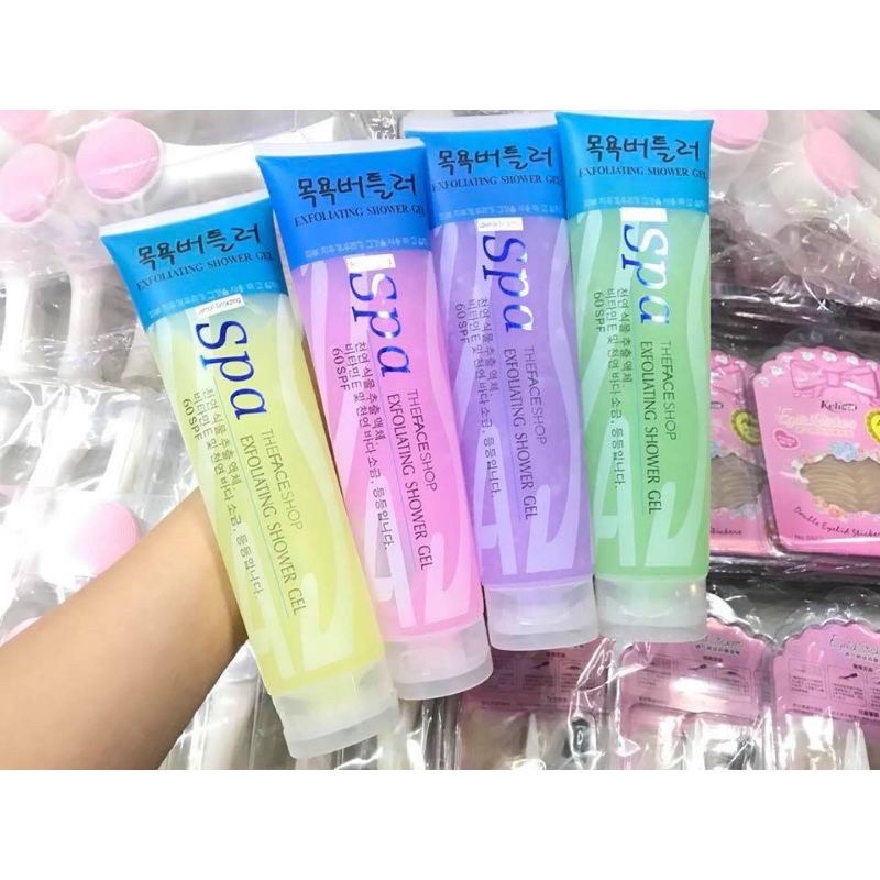 Tẩy tế bào chết SPA Hàn Quốc 350ml - Gel tẩy tế bào chết toàn thân, dưỡng da trắng sáng, tẩy da chết body