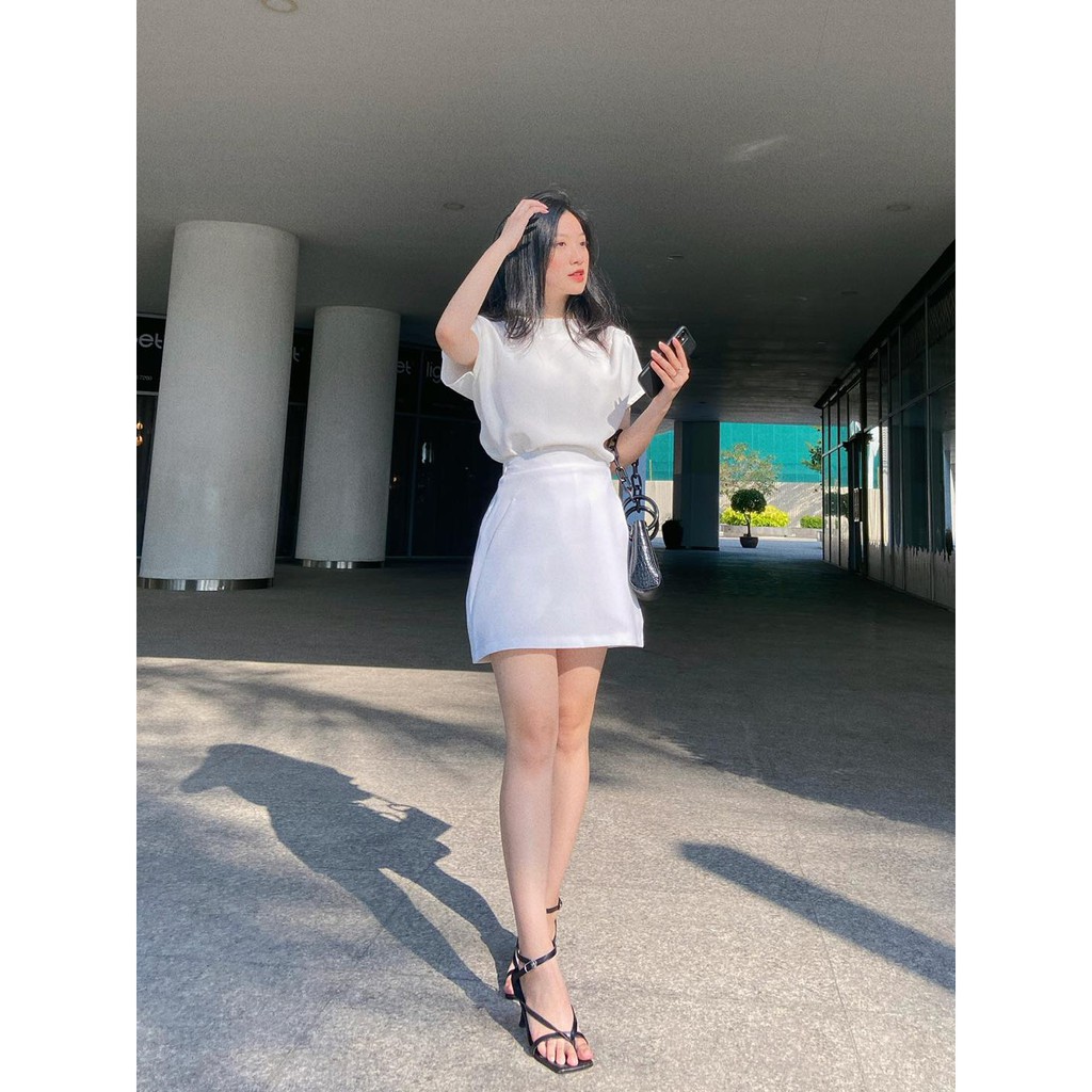 Áo sơ mi kiểu tay cánh dơi french sleeve top Maxy Workshop