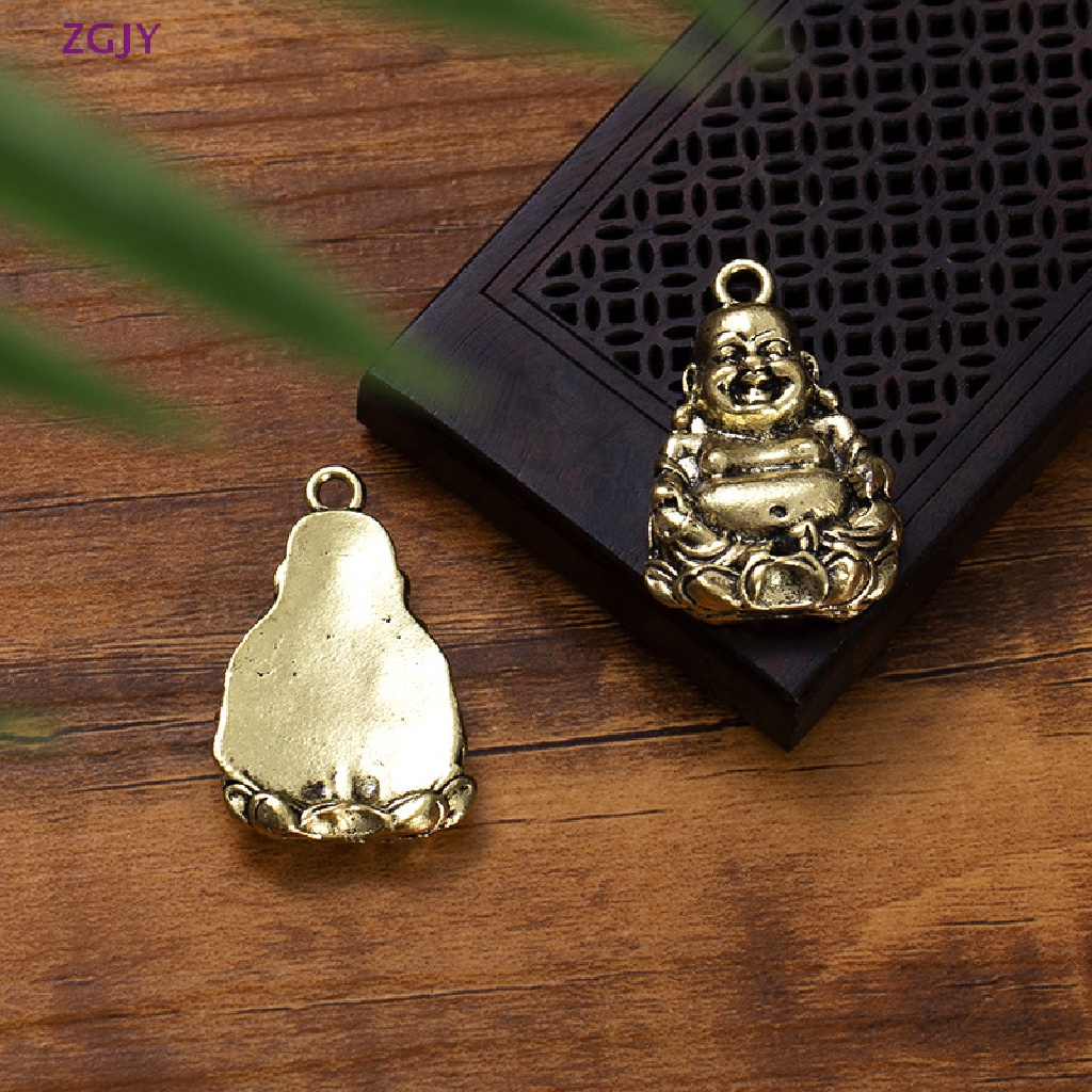 1 Mặt Dây Chuyền Hình Tượng Phật May Mắn Phong Cách Vintage Mới