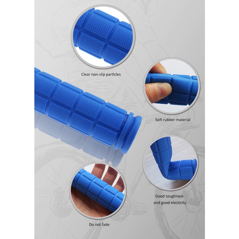 [1 Cặp Vỏ Bọc Tay Lái Xe Đạp] [Thanh Cao Su Mềm] [Chống Trượt Phổ Quát] [Xe Đạp Leo Núi]