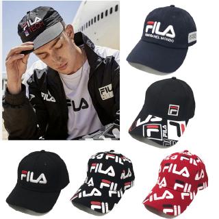 Nón Lưỡi Trai Thêu LOGO Fila Cổ Điển Cho Cặp Đôi