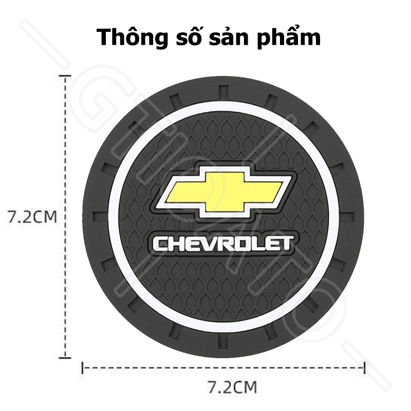 GTIOATO Lót Ly Xe Hơi Chống Trượt Miếng Lót Cốc Xe Ô Tô Miếng Lót Ly Xe Ô Tô Trang Trí NộI ThấT Ô Tô Cho Chevrolet Cruze Spark Captiva Sonic Camaro Aveo Colorado Corvette Silverado Tahoe Spin Optra Orlando Trax Vivant Traiblazer