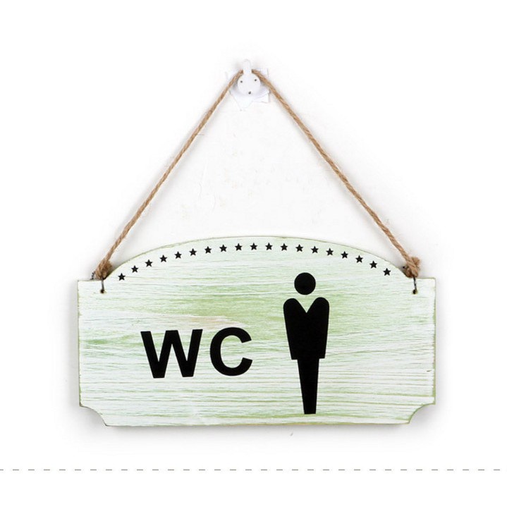 Bảng Treo WC Phong Cách Vintage