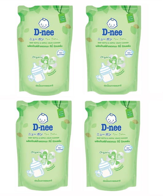 (Mới- Organic)Combo 4 túi Nước rửa bình sửa DNEE Mild &Care 600ML [Chuyên đồ sơ sinh]