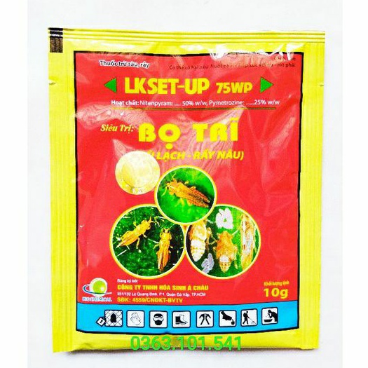 Siêu BỌ TRĨ - RẦY NÂU - BÙ LẠCH LK Set - Up 75WP - 10g