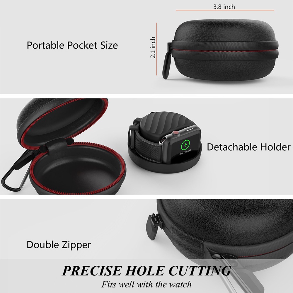 Ninki Hộp Đựng Sạc Chuyên Dụng Cho Apple Watch Series 8/7/6/5/4/3/2/1/SE iWatch 38/40/41/42/44/45mm