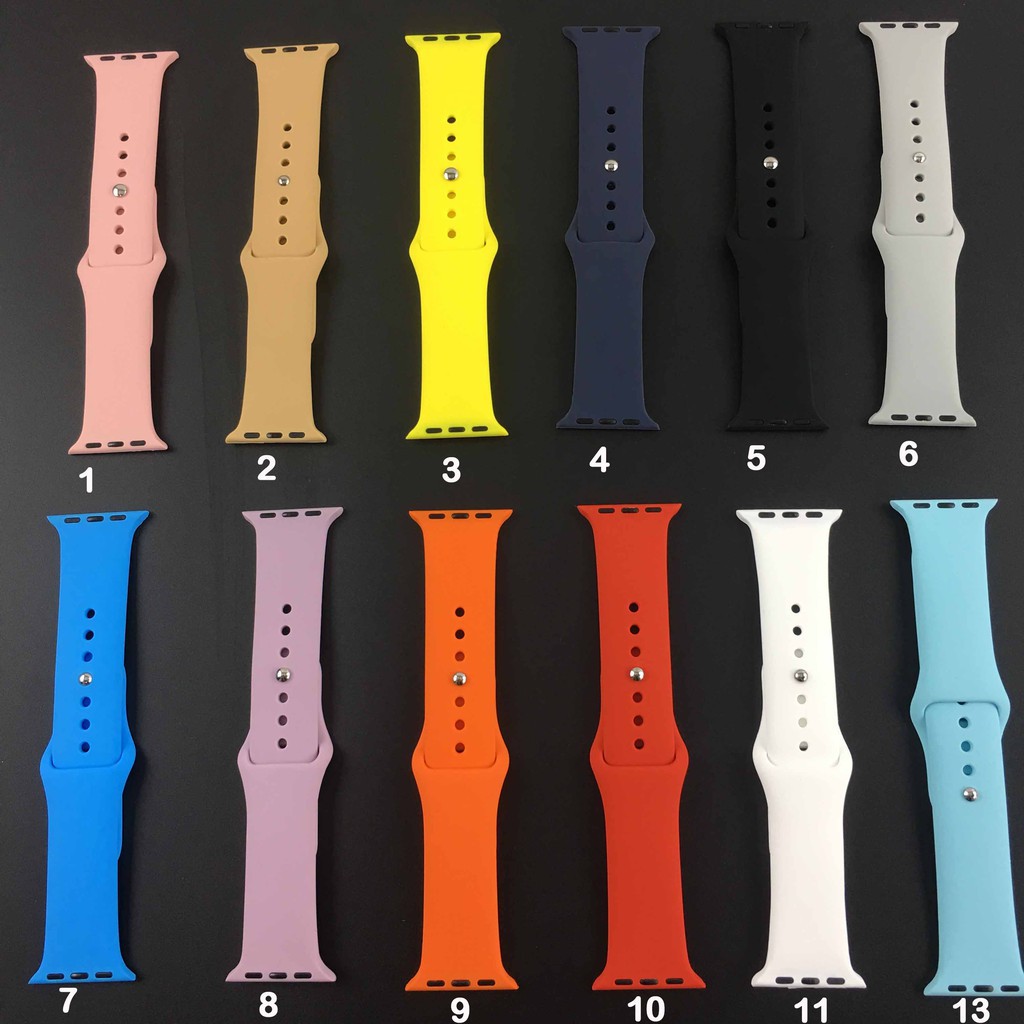 Silicone Strap for series Apple Watch 6 / SE /5/4/3/2/1 Band For 38mm 40mm 42mm 44mm Sports Silicone Strap