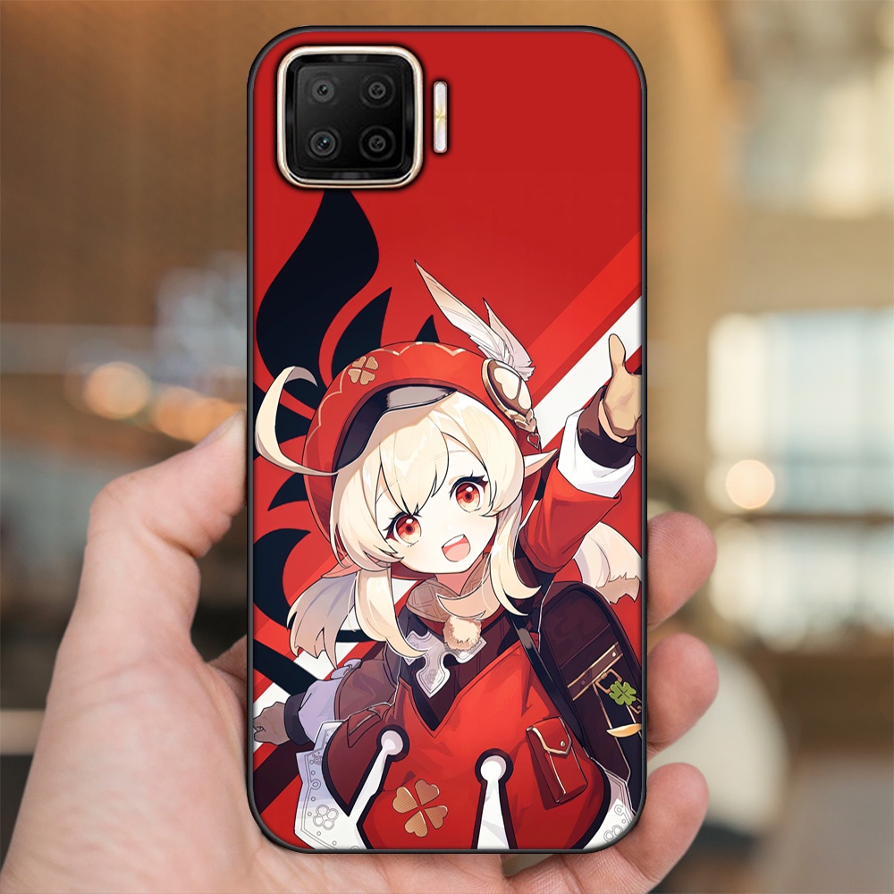 Ốp lưng Oppo A73, A93 4G viền đen in hình Klee Genshin Impact