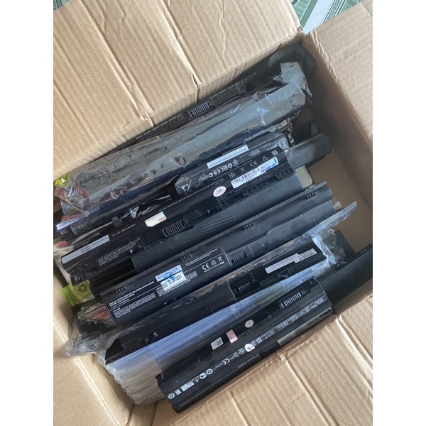 pin laptop cũ lấy cell pin xả dòng cao- ( random pin dẹt hoặc pin 18650)- hàng lỗi thanh lý lấy cell