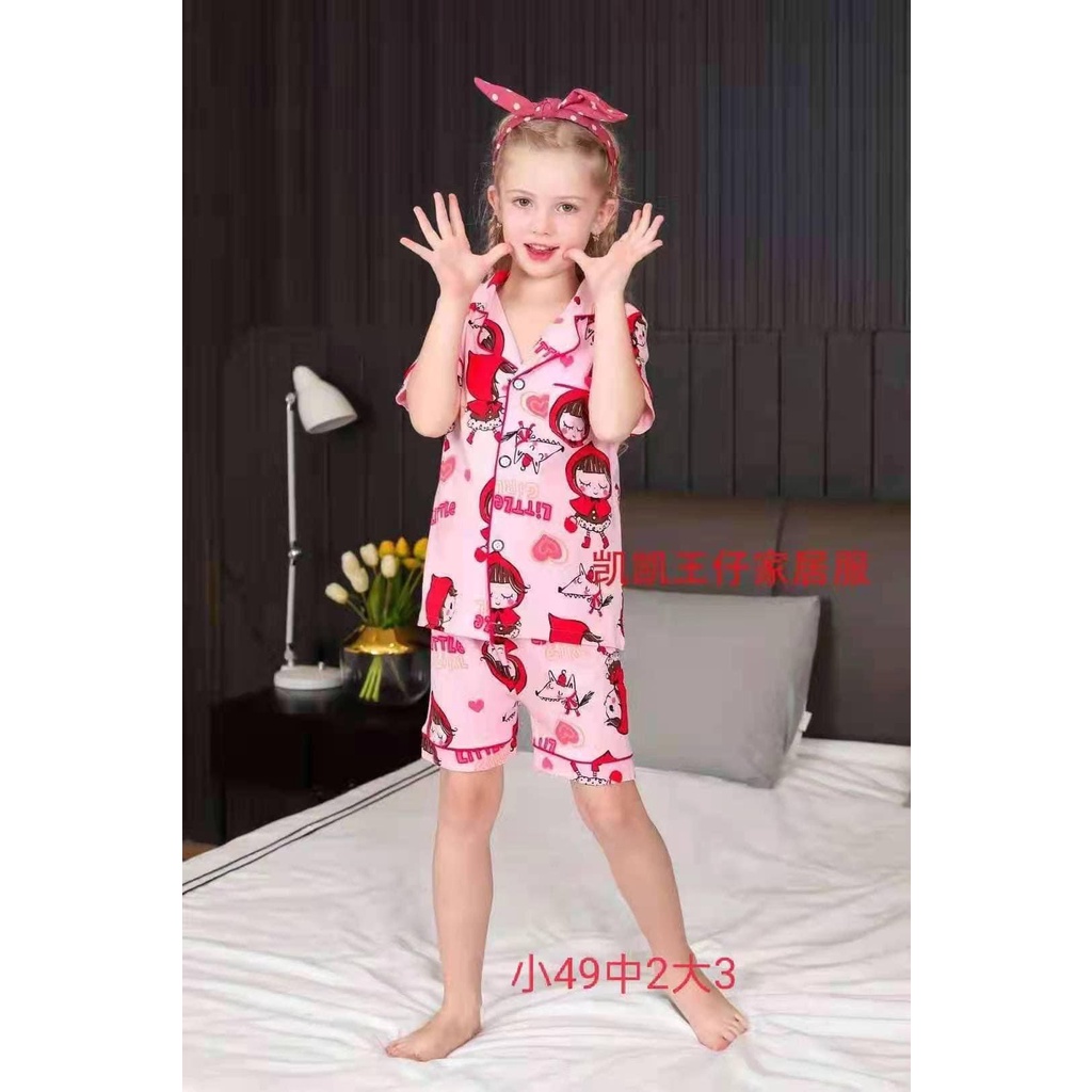 (chọn mẫu BG 26-33kg) Đồ bộ Pijama xuất hàn Kaikai size đại cho bé gái – Cotton 4 chiều