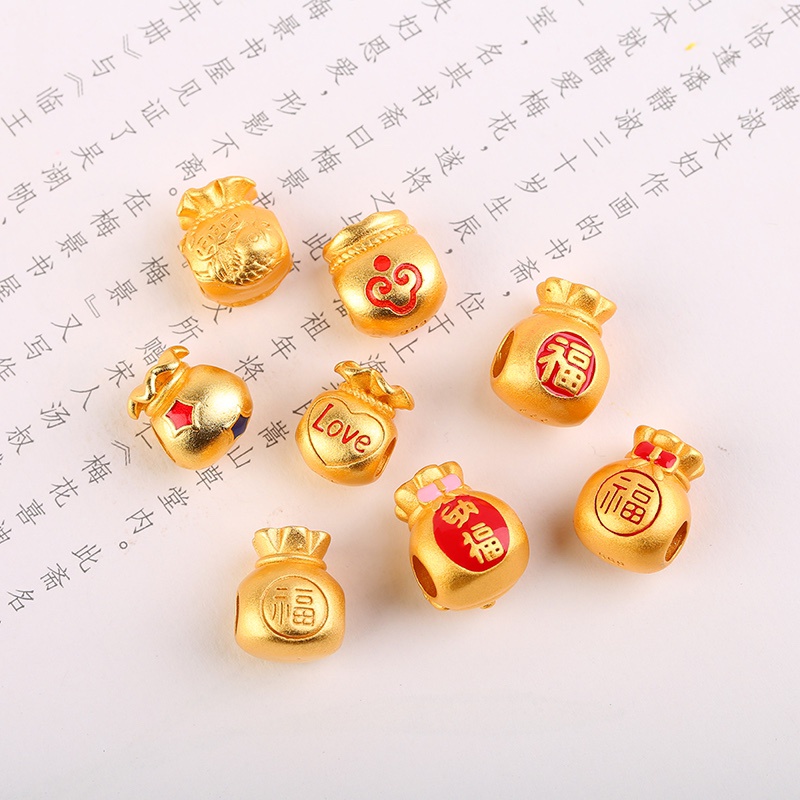 [Hàng Có Sẵn Giao Hàng Ngay Lập Tức] Hạt Xỏ Vòng Tay Hạt Cườm Nhỏ Tráng Men Không Gây Dị Ứng Chống Trượt Màu Sắc Cát Vàng Cao Cấp R