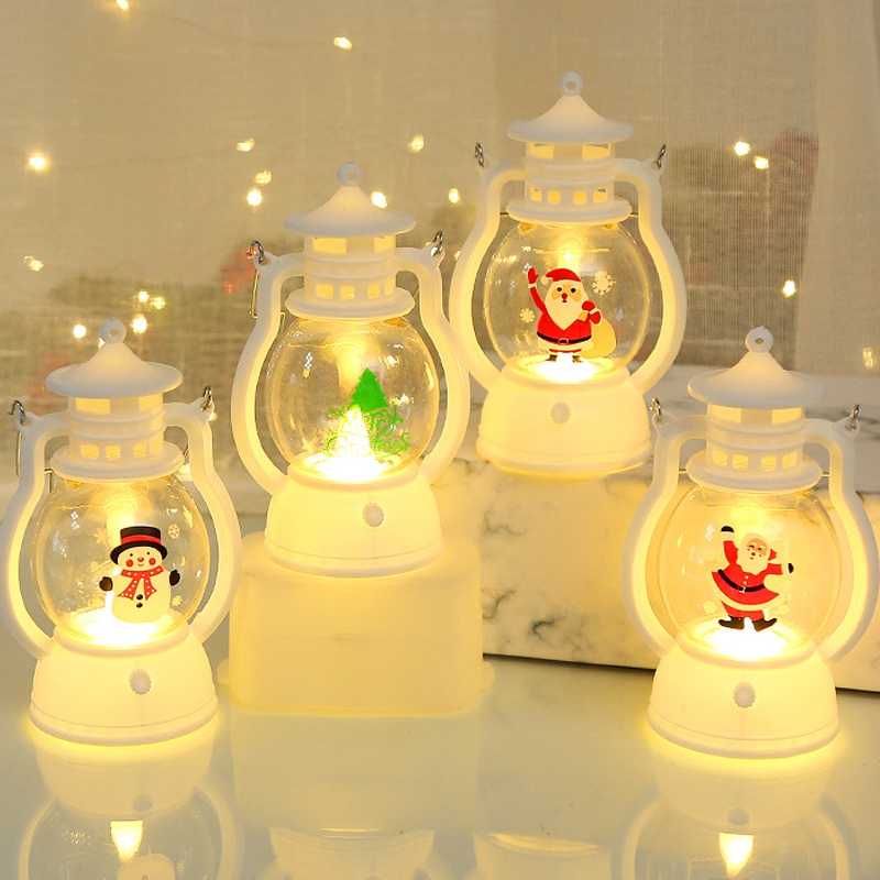 Đèn Ngủ Để Bàn Hình Ông Già Noel Phong Cách Retro